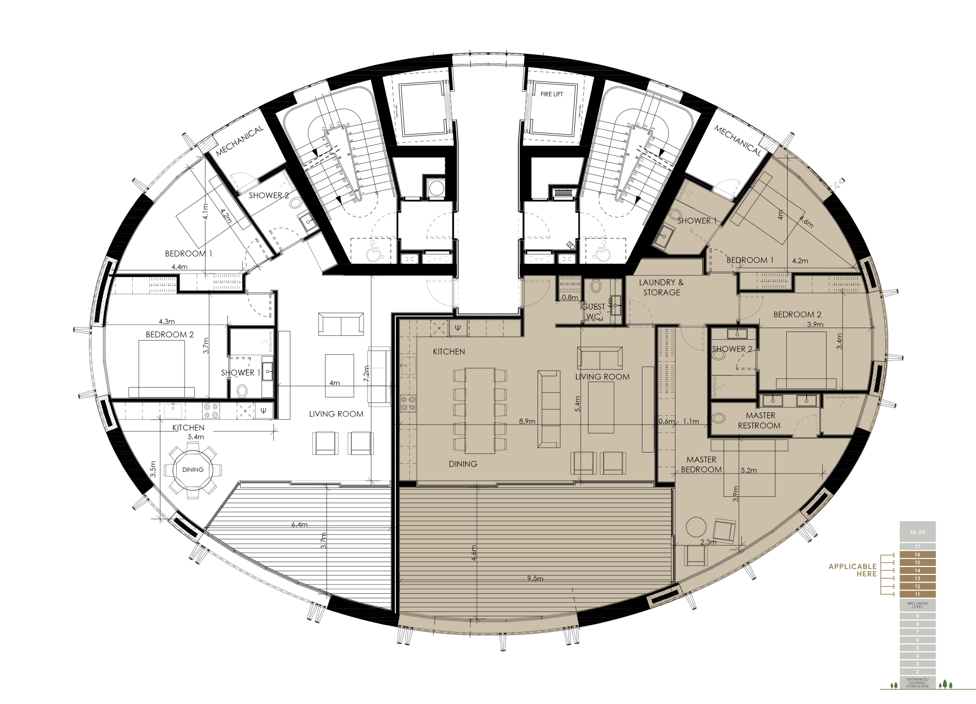 Floorplan Threebedroom
